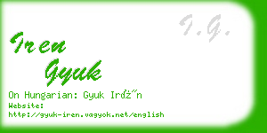 iren gyuk business card